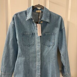 Torn by Ronny Kobo Light Blue Denim Garment